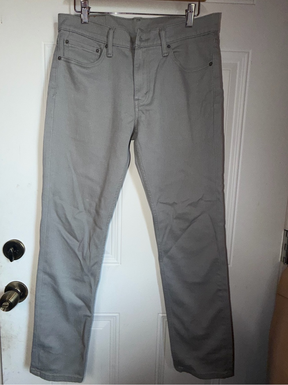 Levi's Men's Straight Jeans in Light Gray